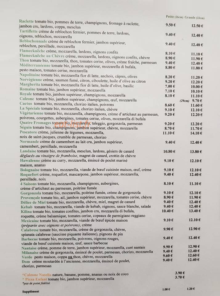 Le Savoyard — carte page 1