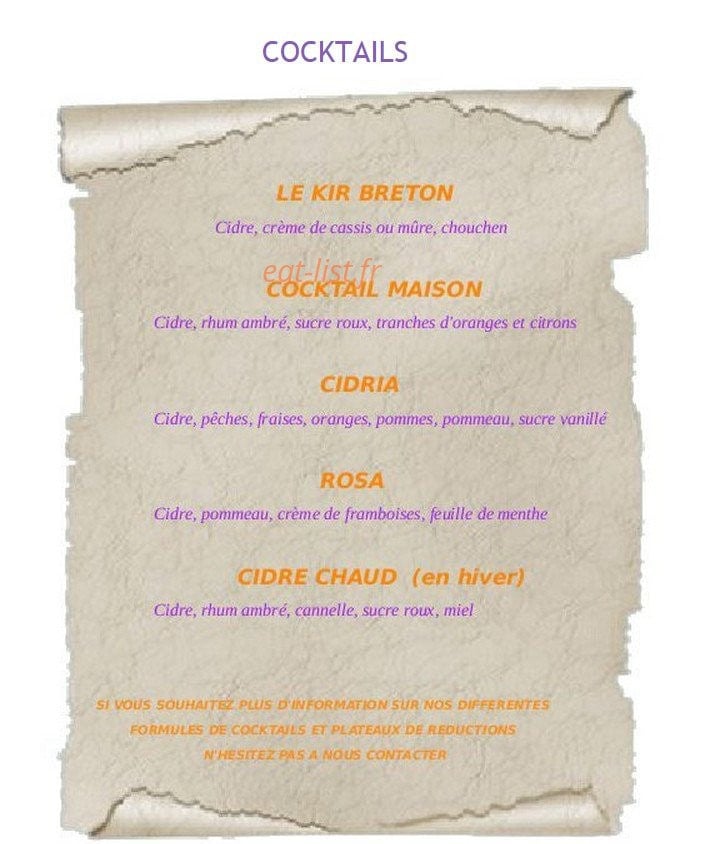 Le Temps d 'une Crêpe — carte page 1