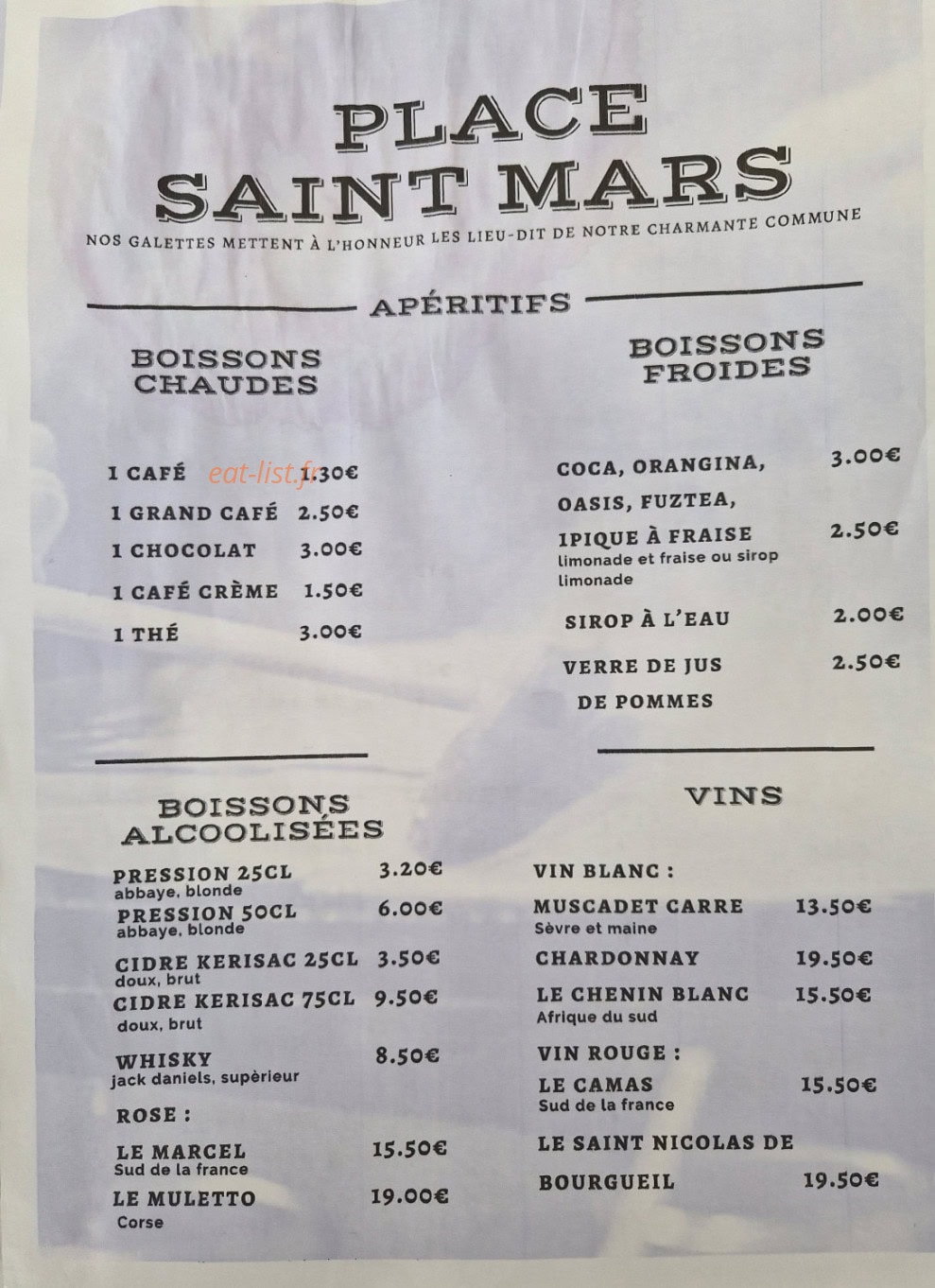 Place saint Mars — carte page 1