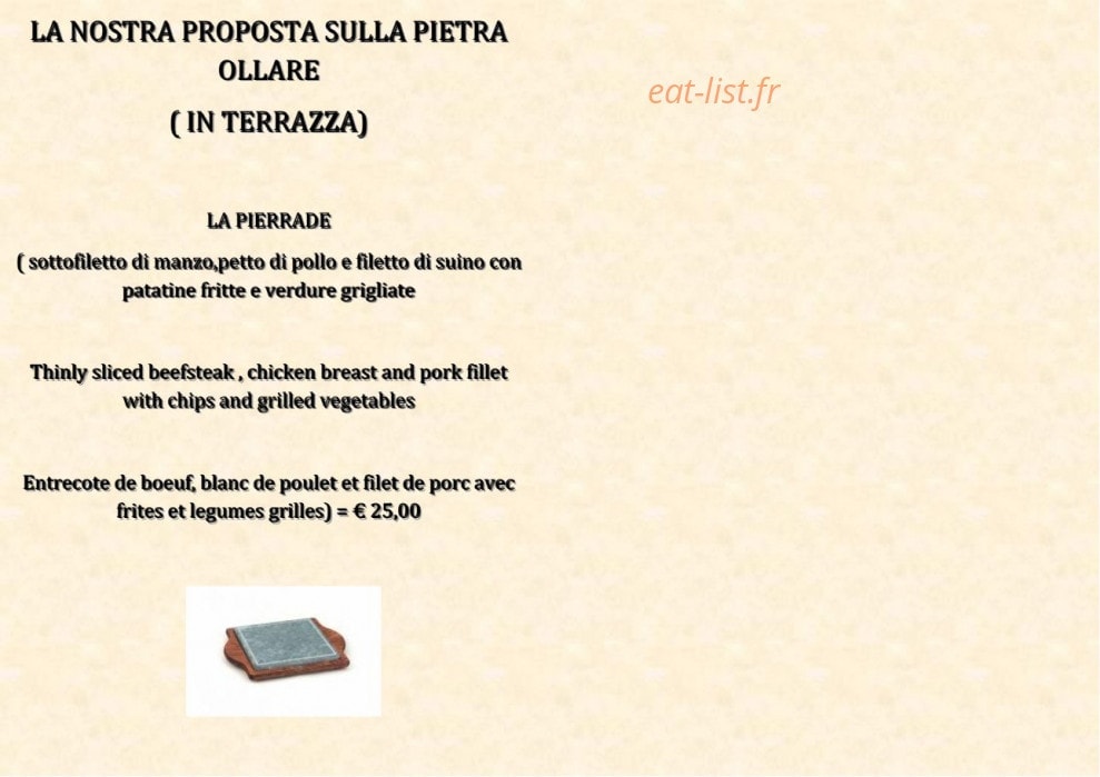 Ristorante Crabun — carte page 4