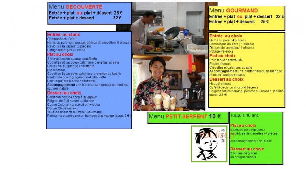 Chez Wo — carte page 6