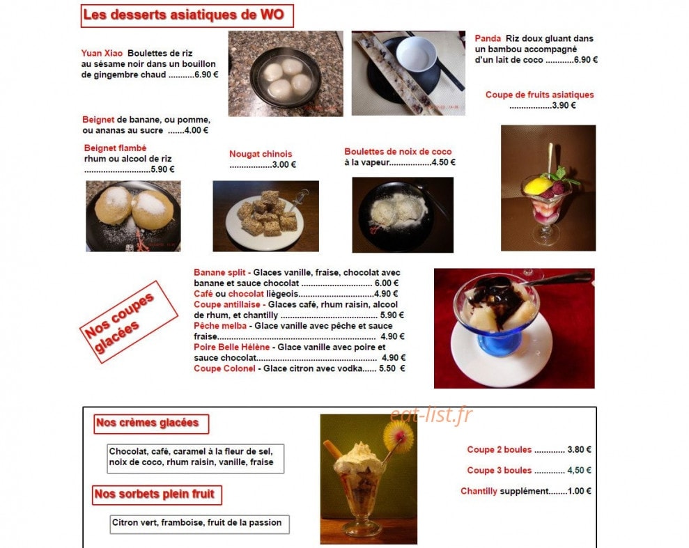 Chez Wo — carte page 5