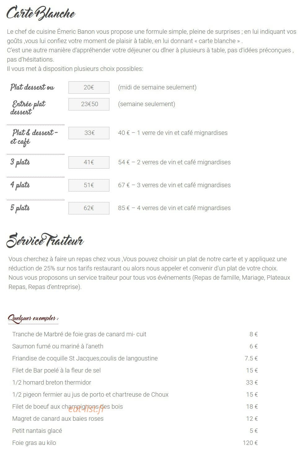 Le Romarin — carte page 2