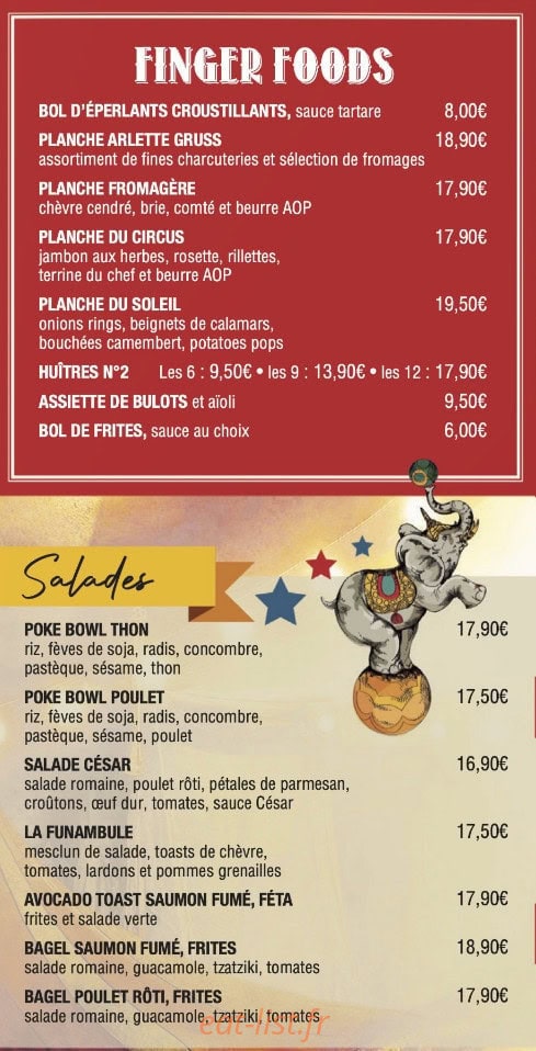 Circus — carte page 3