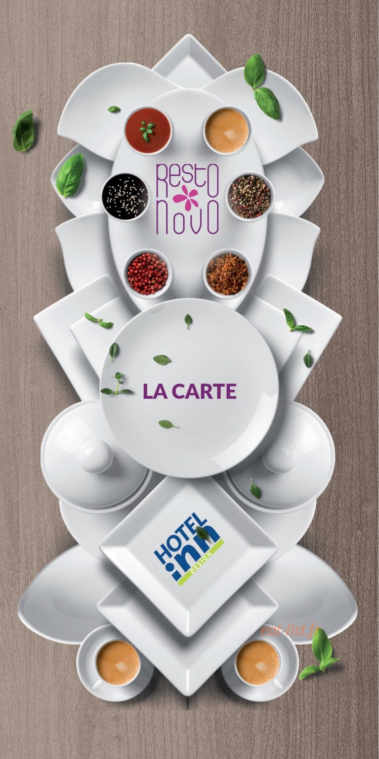Hotel inn Design — carte page 1