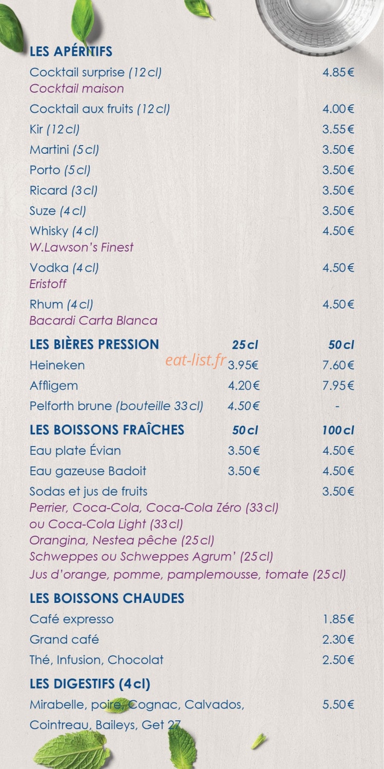 Hotel inn Design — carte page 4