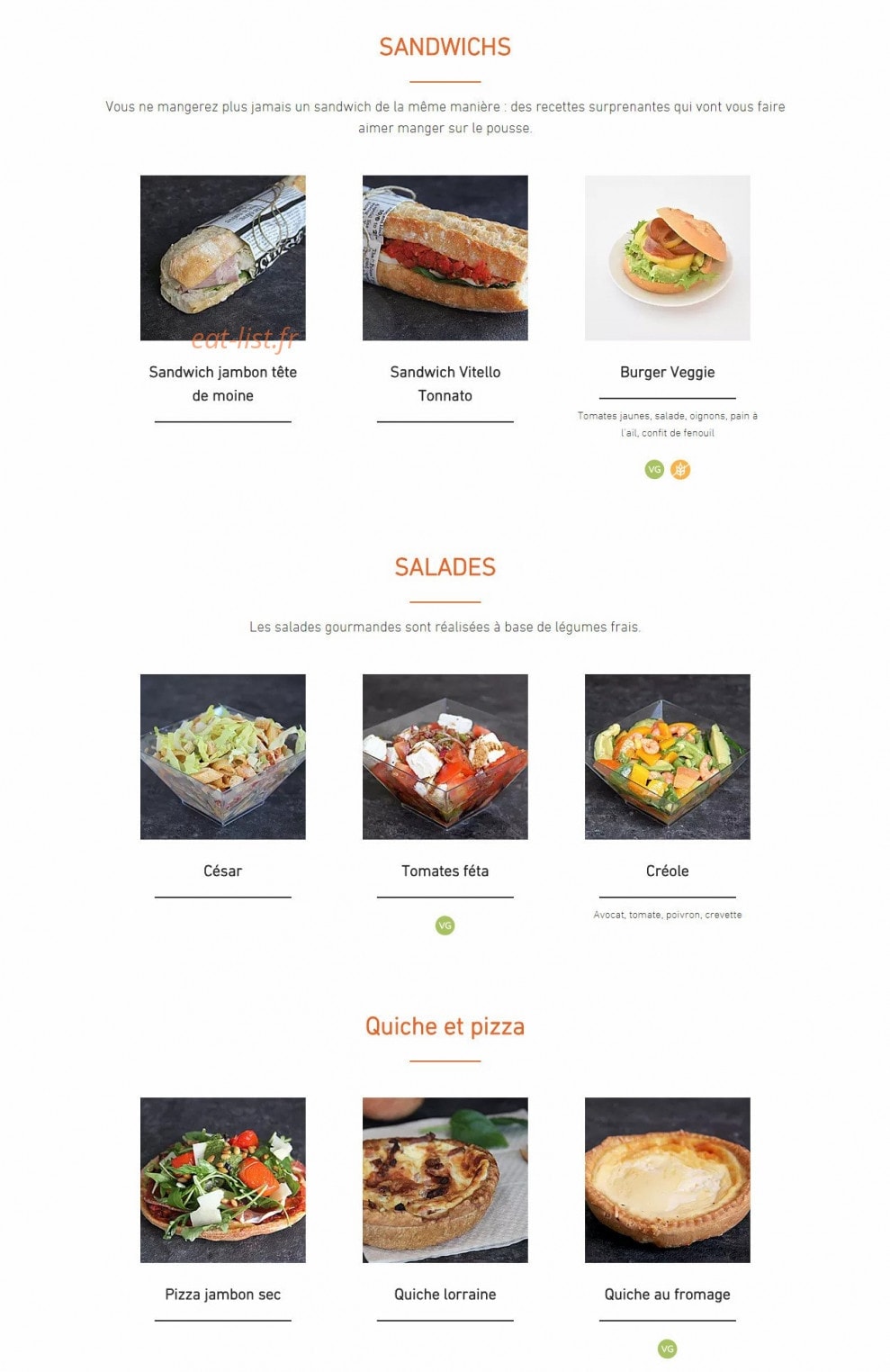 La Cuisine de Brison — carte page 2