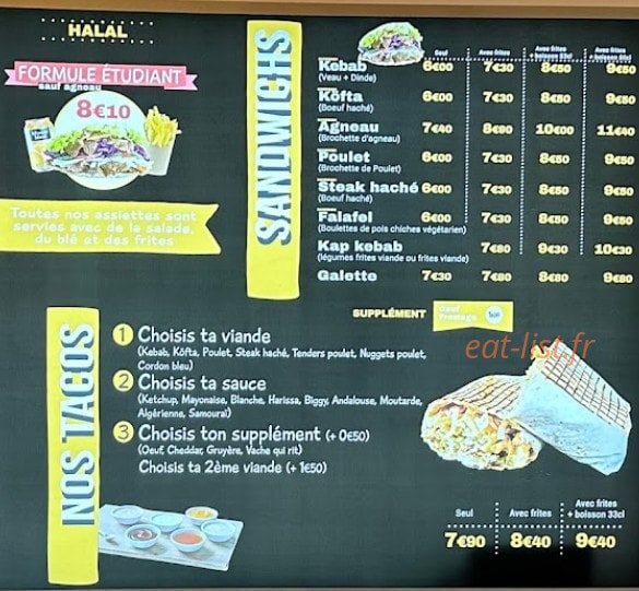 Reyna kebab — carte page 2