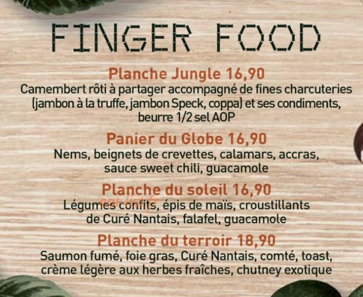 The Jungle — carte page 1