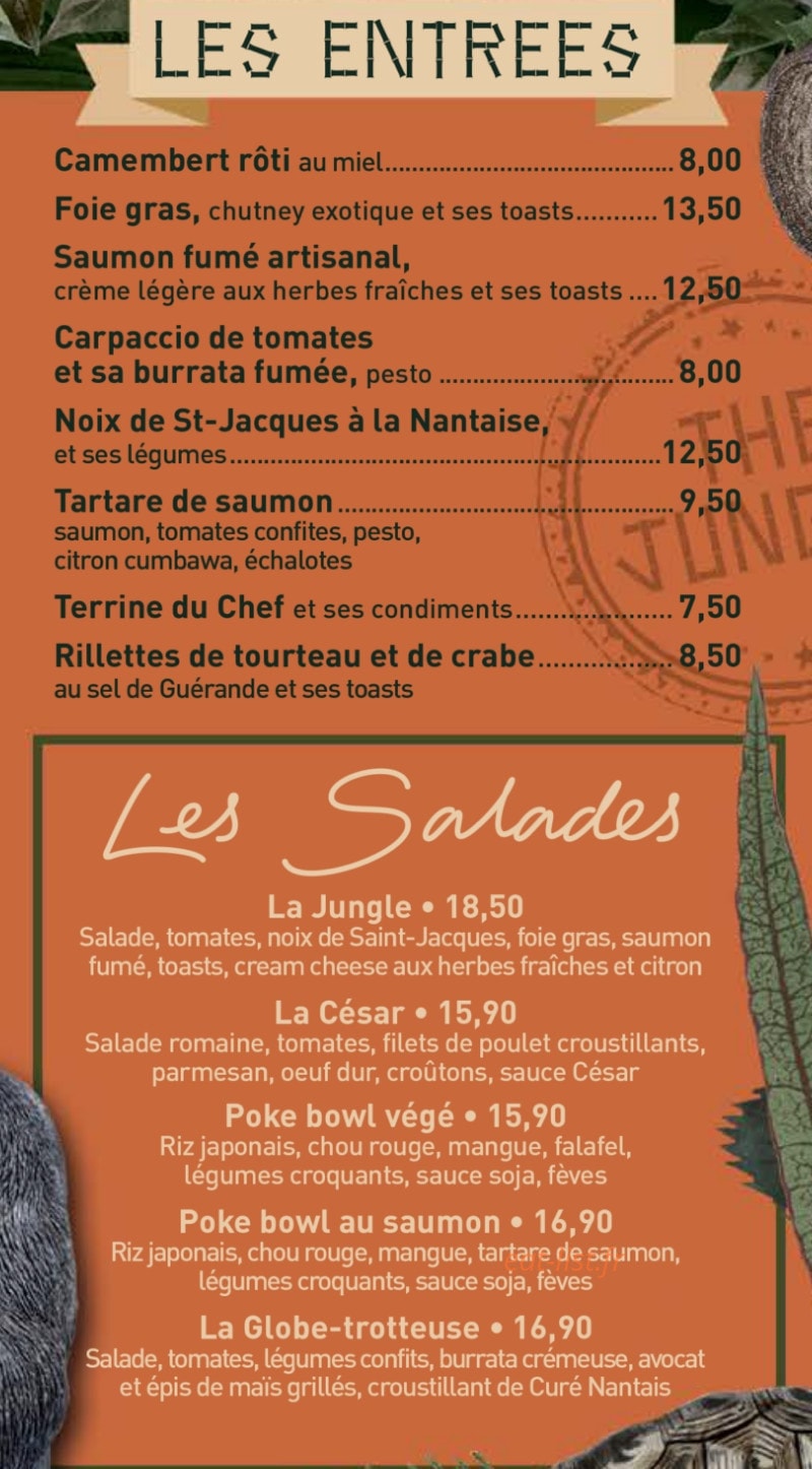 The Jungle — carte page 2