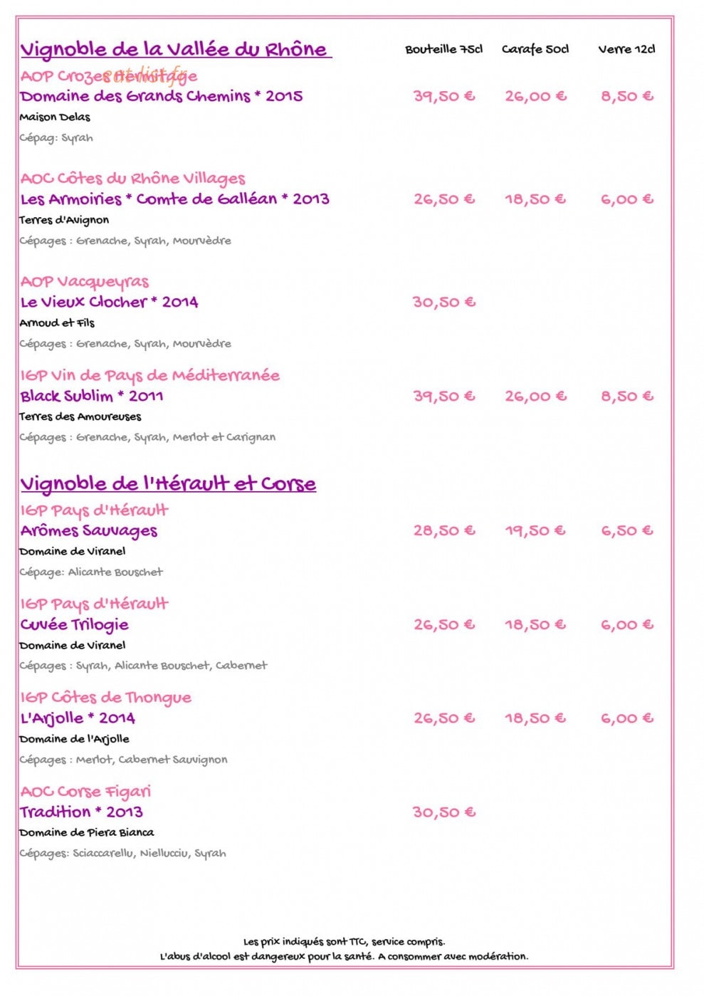 Villa Belle Rive — carte page 13