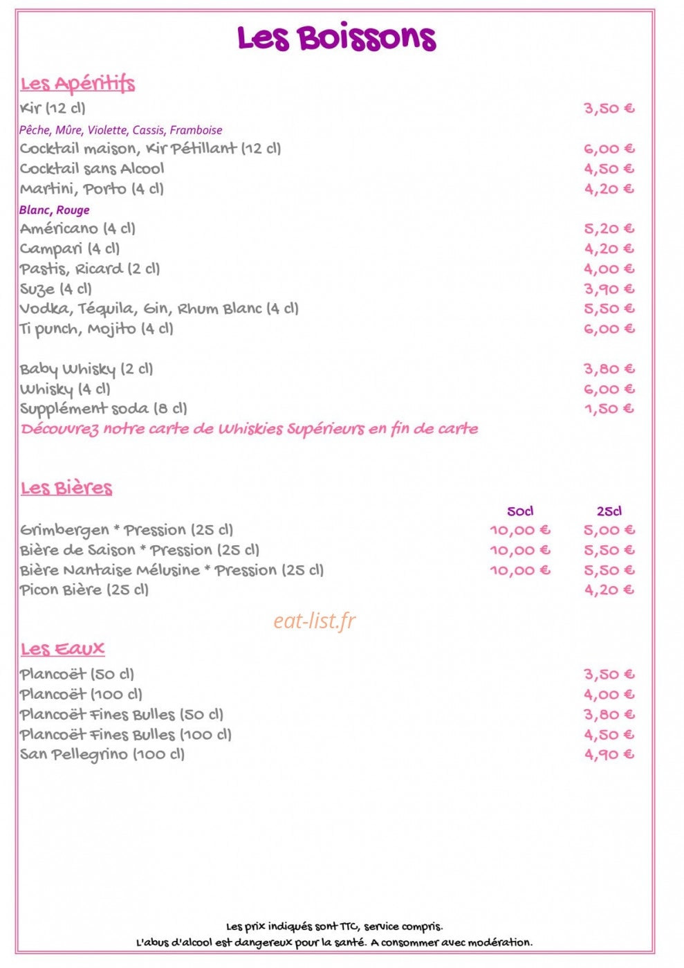 Villa Belle Rive — carte page 16