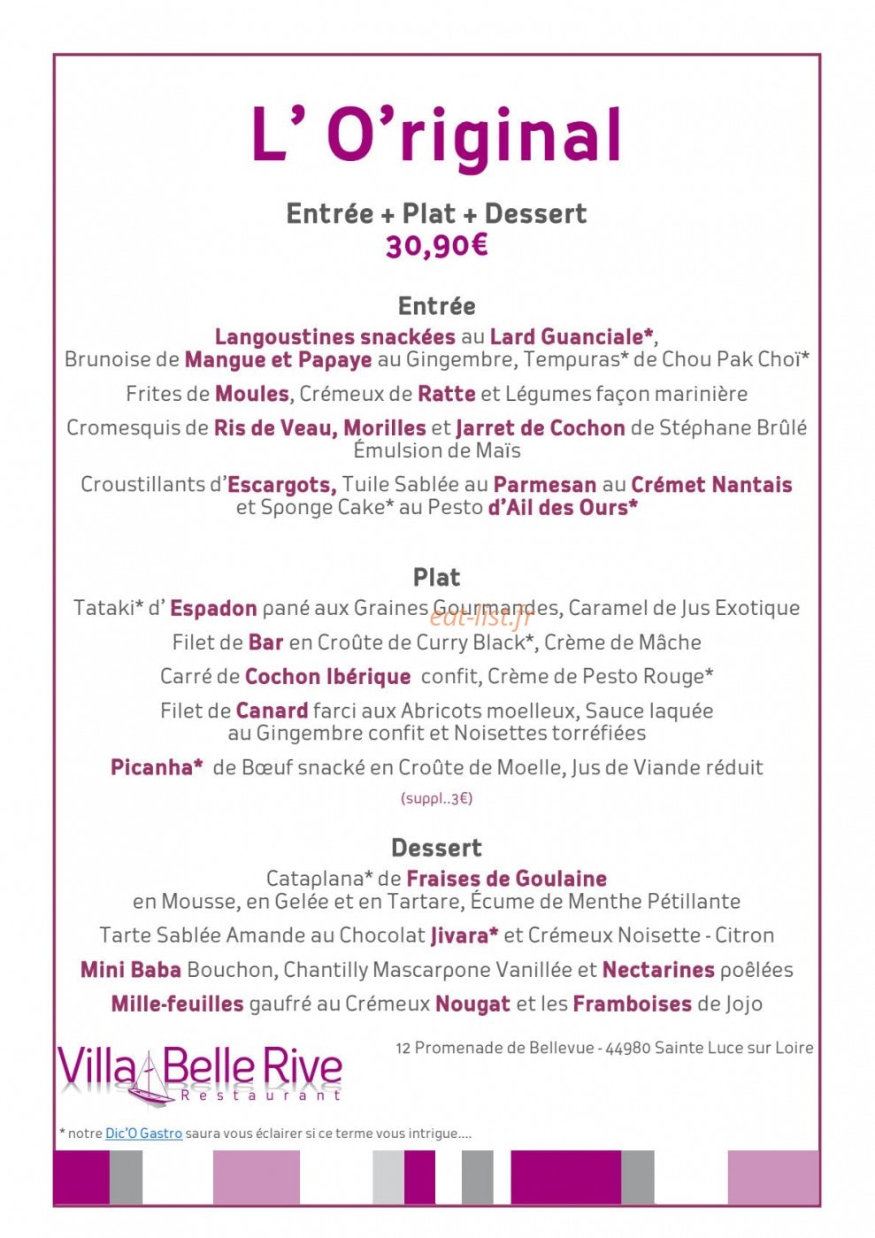 Villa Belle Rive — carte page 3