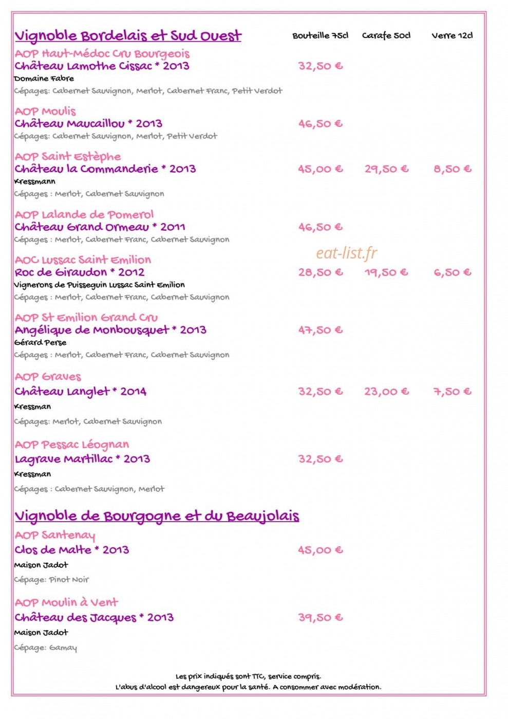 Villa Belle Rive — carte page 12