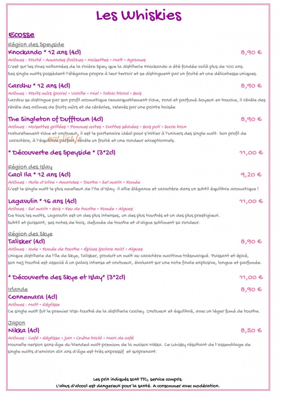 Villa Belle Rive — carte page 17