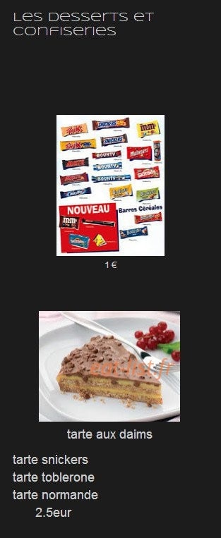 Allo Burger Fly — carte page 4