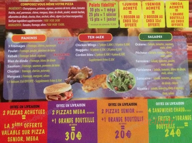 Allo Pizza — carte page 3