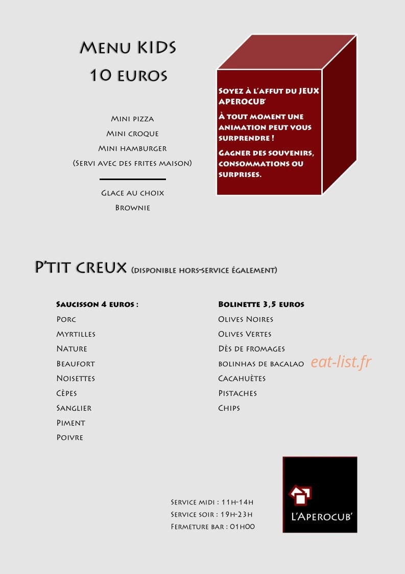 Aperocub' — carte page 4