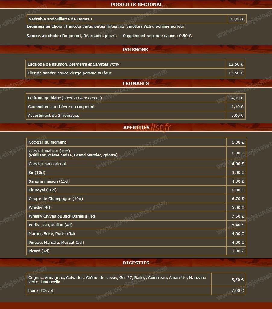 Au don camillo — carte page 4