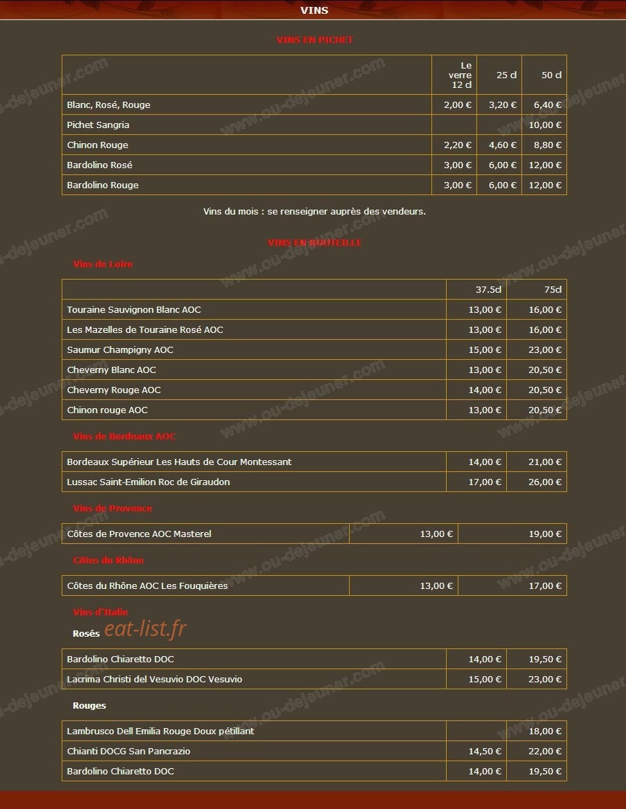 Au don camillo — carte page 8