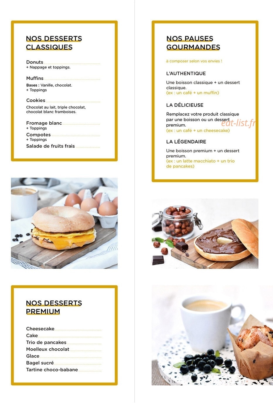 Bagel corner — carte page 3