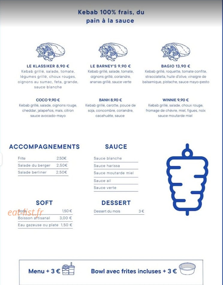 Barney's Berliner — carte page 1
