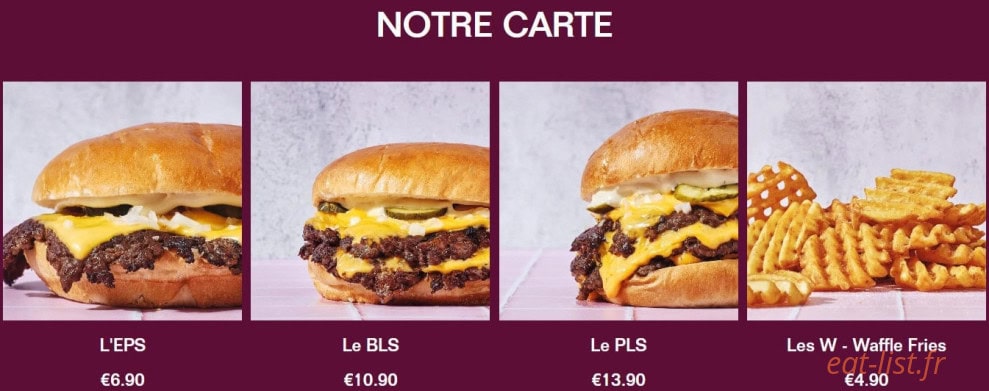 Bat Les Steaks — carte page 1