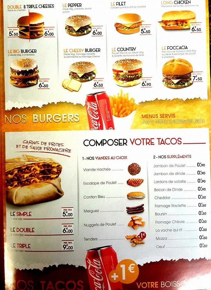 Best Food — carte page 2