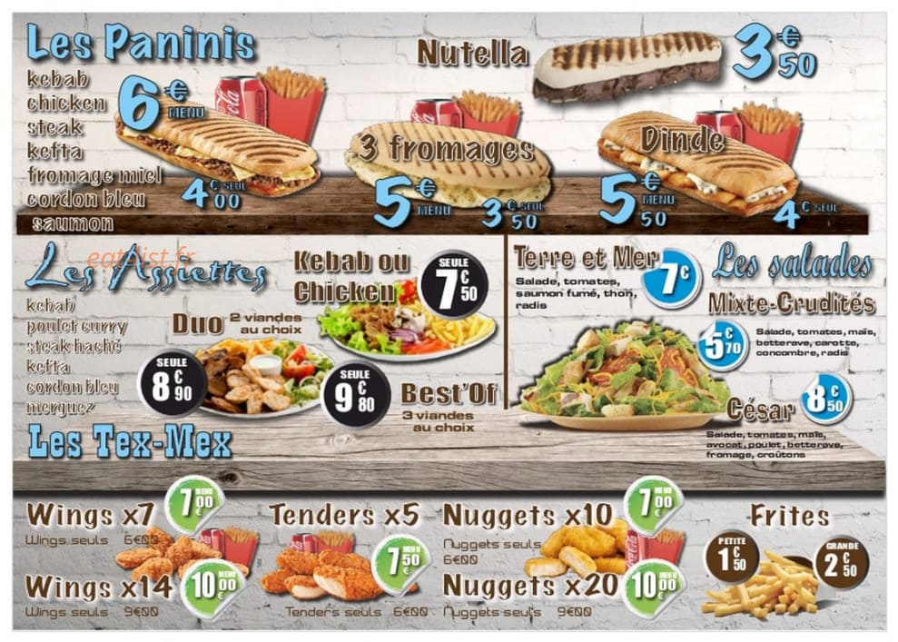 Bestof burger — carte page 2