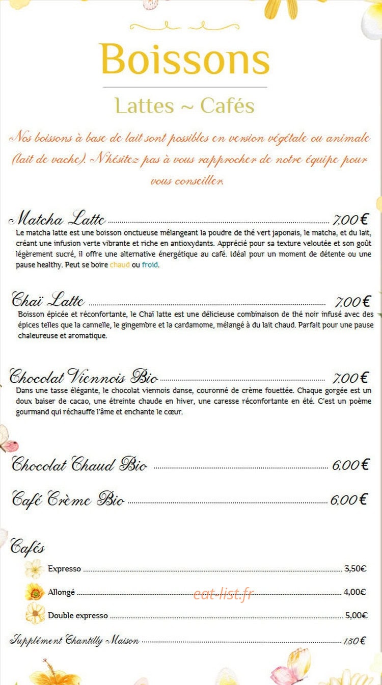 Bio Tea Flor — carte page 4
