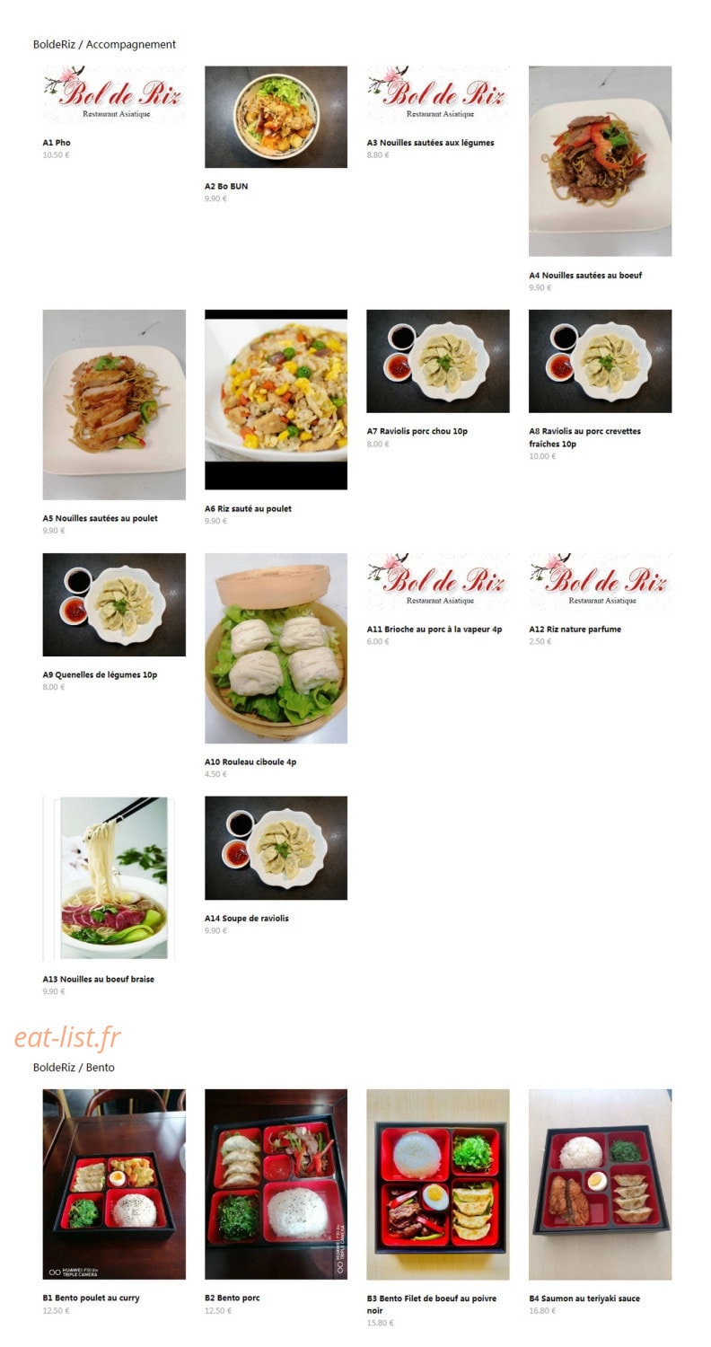 Bol de Riz — carte page 2