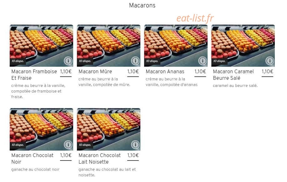 Boulangerie Katy & Frederic — carte page 10