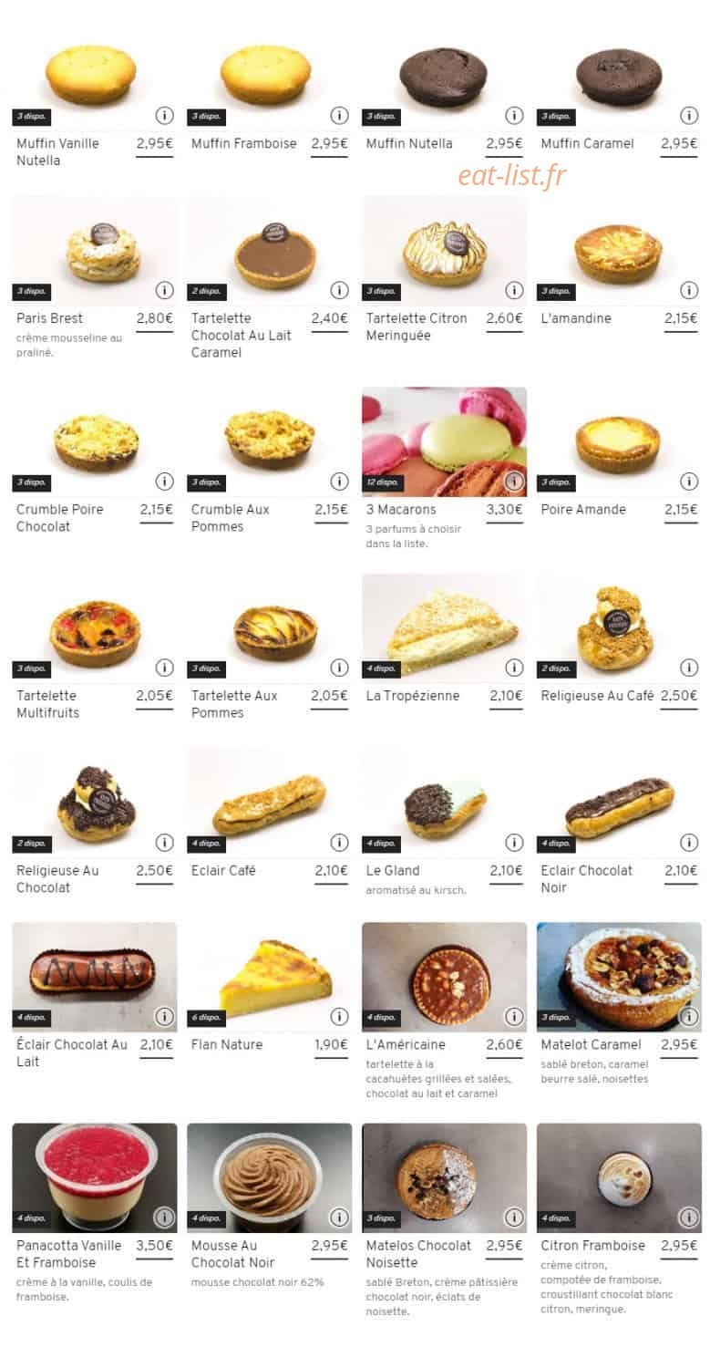 Boulangerie Katy & Frederic — carte page 4
