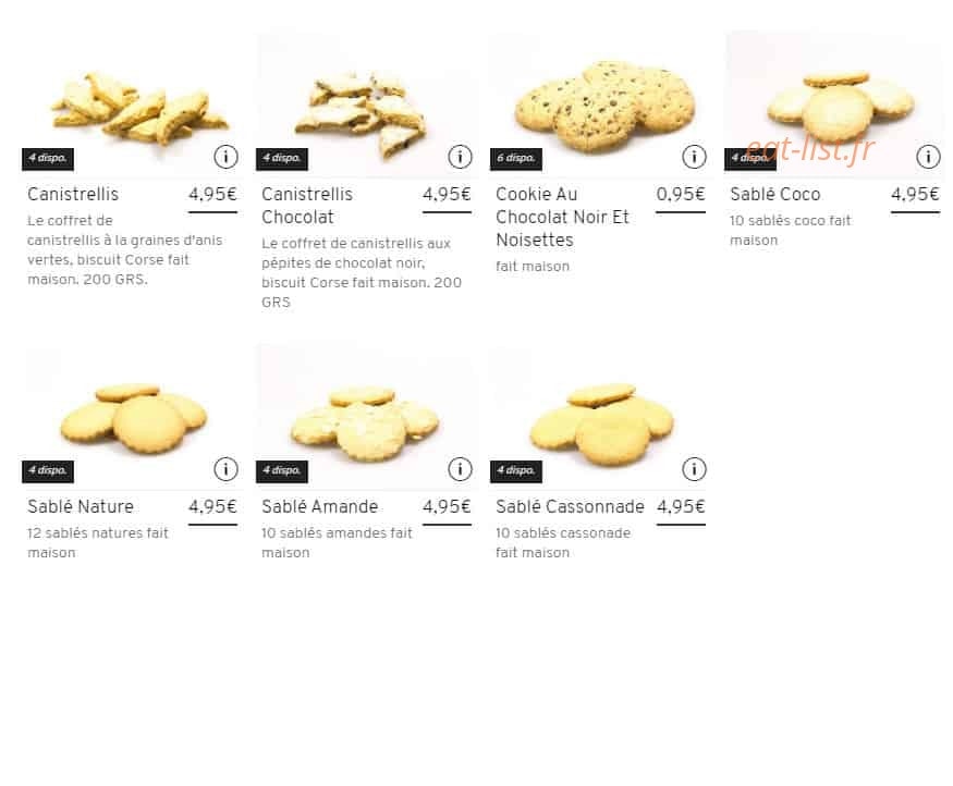 Boulangerie Katy & Frederic — carte page 5