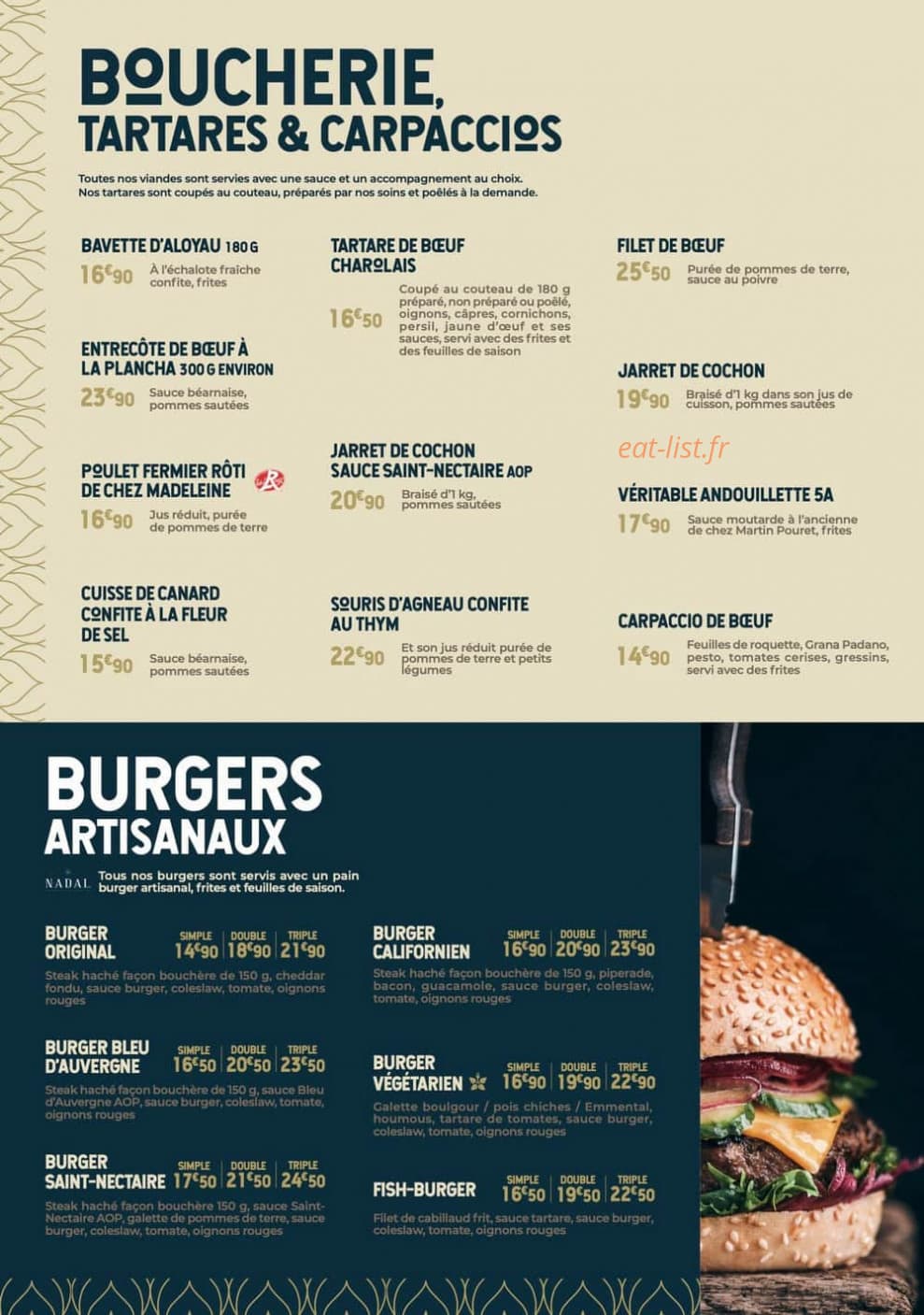 Brasserie Madeleine Orleans — carte page 6