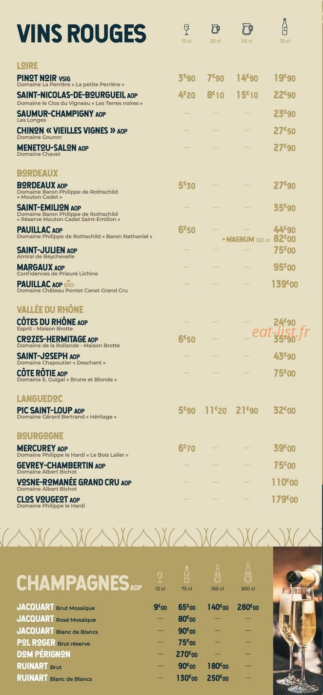 Brasserie Madeleine Orleans — carte page 15