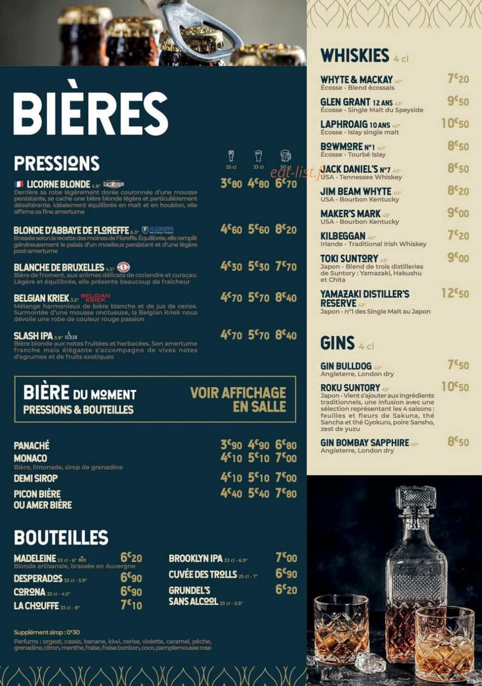 Brasserie Madeleine Orleans — carte page 12
