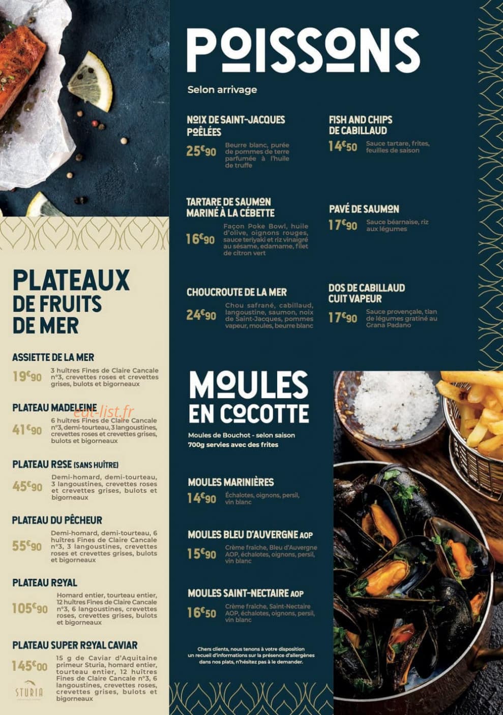Brasserie Madeleine Orleans — carte page 5