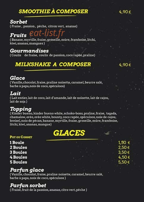 Bubble n' shakes — carte page 3