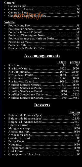 Chef Panda — carte page 5