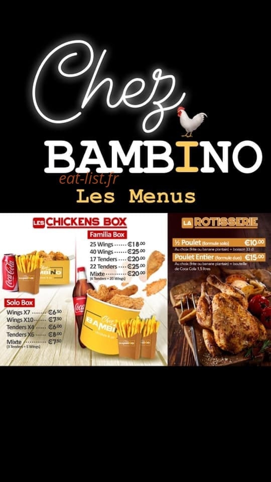 Chez Bambino — carte page 3
