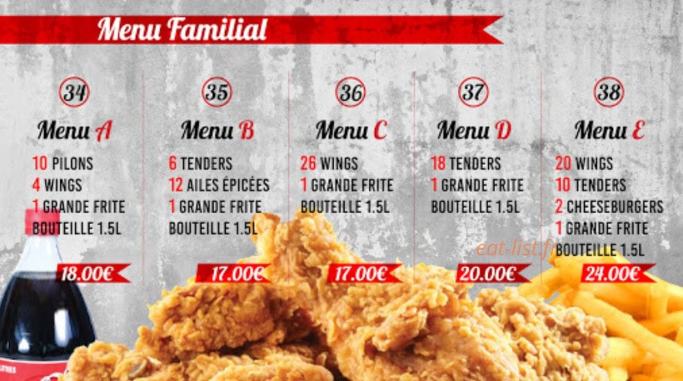 Chicken Flavor — carte page 3
