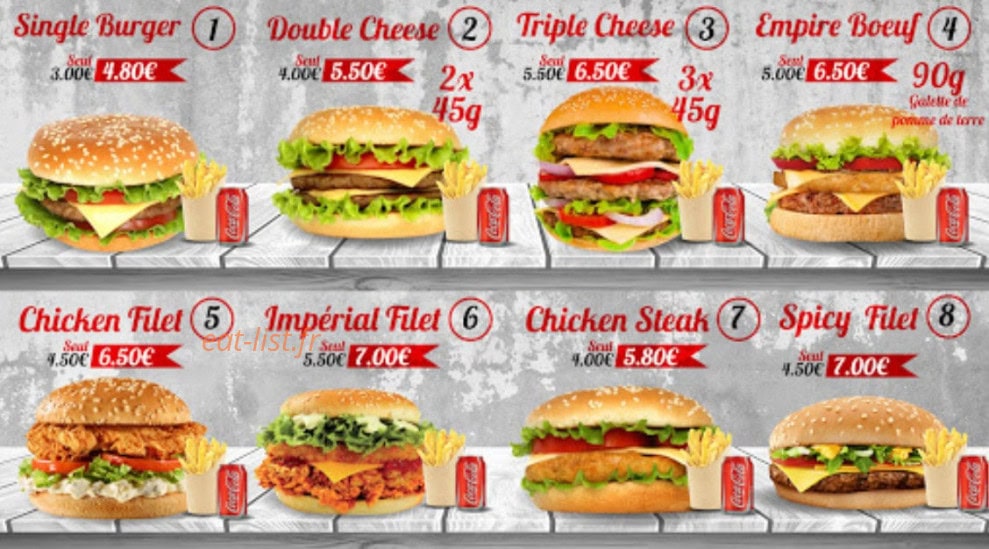 Chicken Flavor — carte page 1