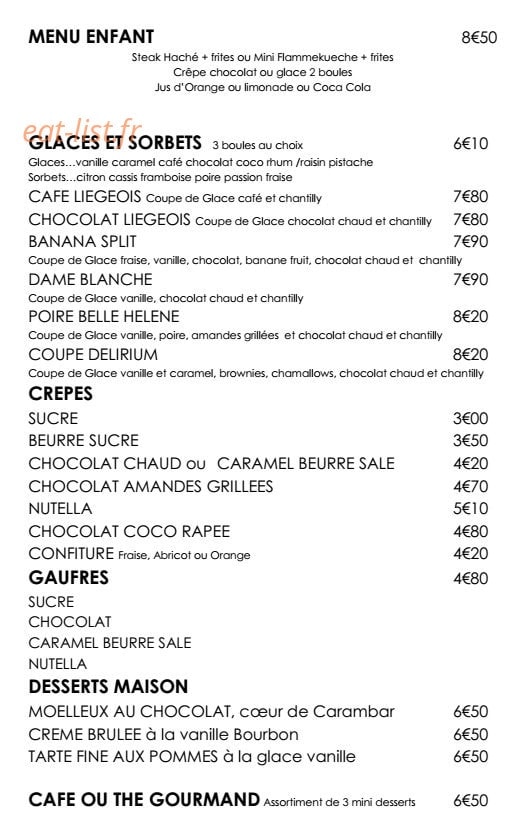 Délirium café — carte page 3