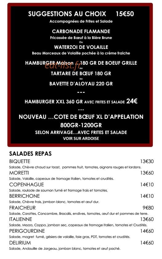 Délirium café — carte page 2