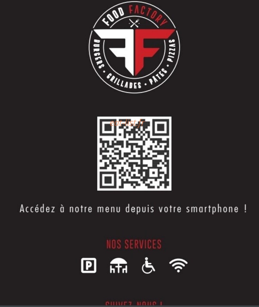 Food factory — carte page 1