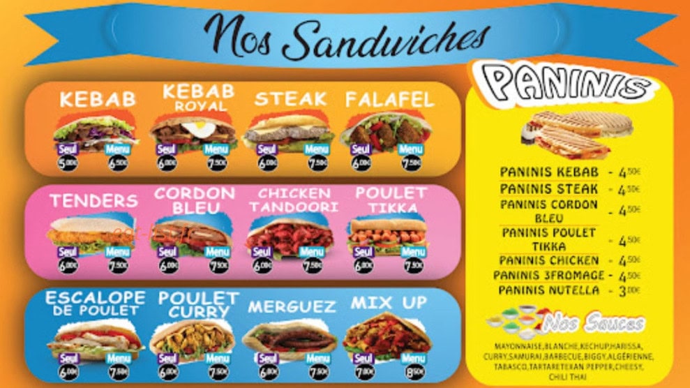 Food Sparks — carte page 2