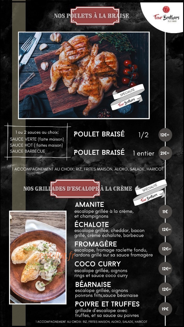 Four Brothers — carte page 4