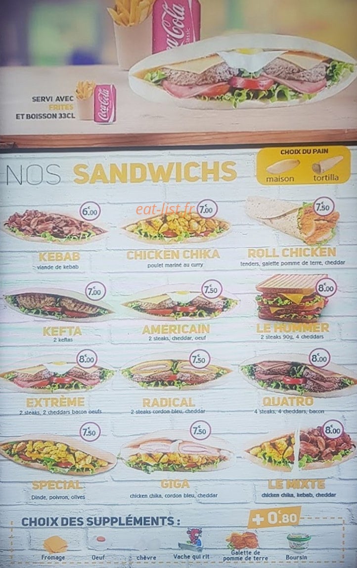 Grec Gourmand — carte page 1