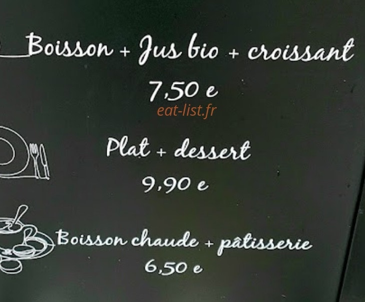 Green Café — carte page 1